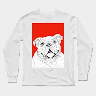 Bulldog Portrait Long Sleeve T-Shirt